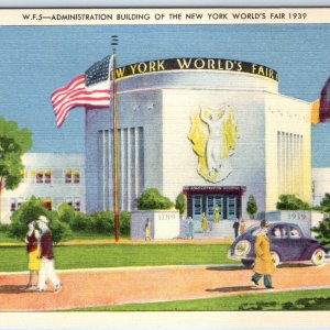 1939 New York City NY World Fair Administration Building International Expo A228