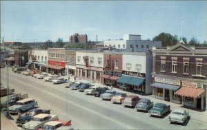 Amos Quebec Premiere Ave Cars & Stores Postcard