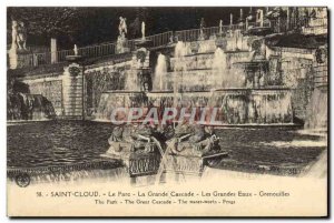 Postcard Old Saint Cloud Park La Grande Cascade Fountains