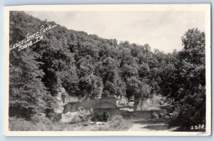 Boone Iowa IA Postcard RPPC Photo Ledges State Park View 1955 Posted Vintage