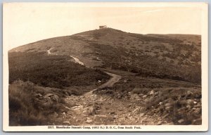 Vtg White Mountains New Hampshire NH Moosilauke Summit Camp RPPC Postcard