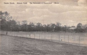 Storrs Connecticut University Tennis Courts Vintage Postcard AA37628