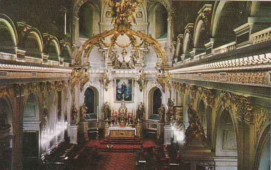 Canada Quebec La Cite Interior Of The Basilica