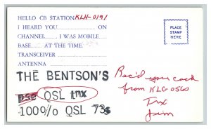 QSL Radio Card From Salem Oregon KLC - 1561 