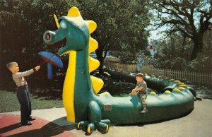 Oakland, CA California  CHILDREN'S FAIRYLAND Theme Park HAPPY DRAGON  Postcard