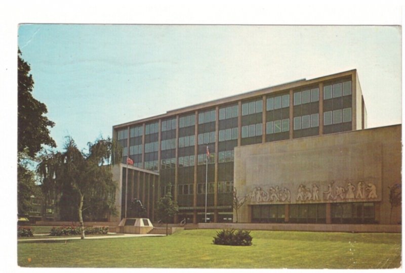 Wentworth County Court House, Hamilton, Ontario, Vintage 1967 Chrome Postcard