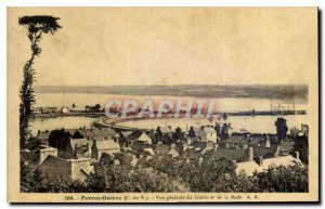 Old Postcard Perros Guirec General view of the bay and Linkin