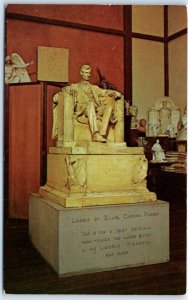 Postcard - Lincoln Statue in Daniel Chester French Studio, Massachusetts