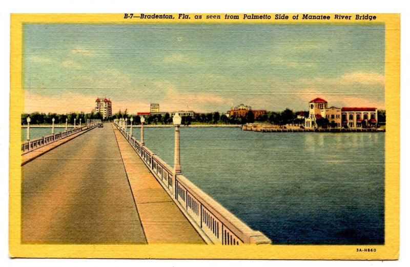 FL - Bradenton. View from Palmetto Side of Manatee River Bridge