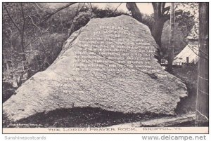 The Lord's Prayer Rock Bristol Vermont Albertype