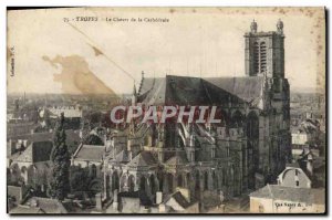 Old Postcard Troyes The Bedside Cathedrale