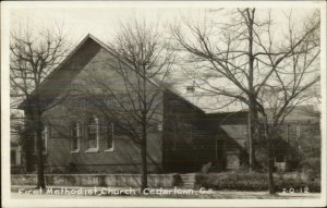 Cedartown GA First Methodist Church Cline Real Photo Postcard