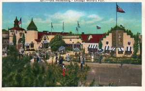 Vintage Postcard 1920's Old Heidelberg Chicago World's Fair Illinois ILL