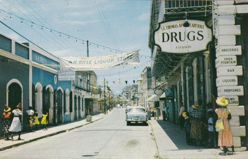 Virgin Islands St Thomas Charlotte Amalie Street Scene sk4083