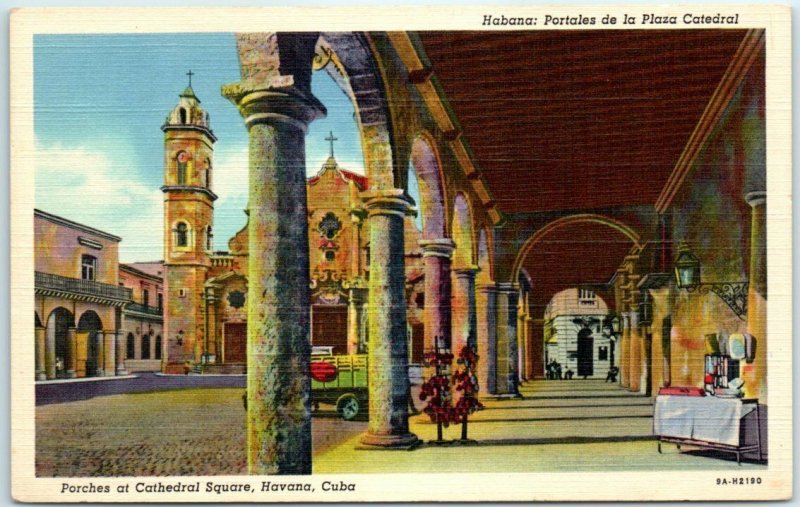 M-24152 Porches at Cathedral Square Havana Cuba