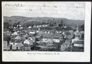 Birds Eye View of Marlboro NH 1905 