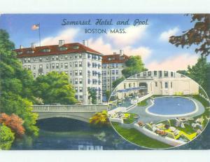 Unused Pre-1980 SOMERSET HOTEL Boston Massachusetts MA hr3950@