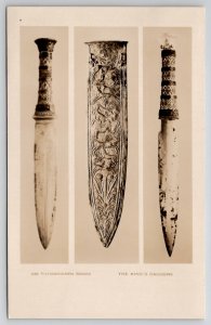 Egypt Tutankhamen Series The King's Daggers RPPC 1930s Postcard M31