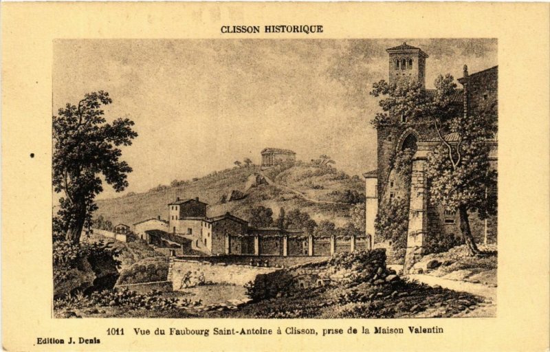 CPA CLISSON Historique - Vue du Faubourg St-Antoine a CLISSON prise (587219)