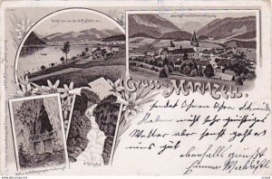 Gruss Aus MARIAZELL (Styria), Austria, PU-1899 ; 4-Views, Panorama,