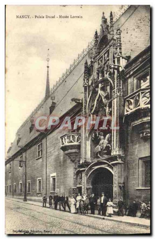 Old Postcard Nancy Ducal Palace Museum Lorrain