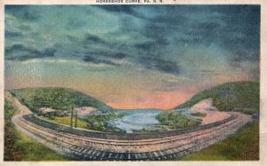 Vintage Postcard 1919 Horseshoe Curve Pennsylvania The Union News Company