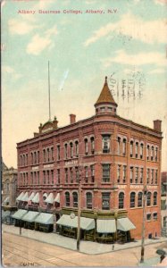 Postcard NY Albany Business College