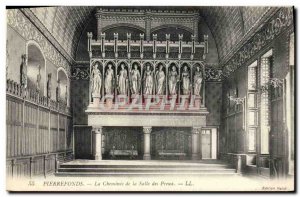 Old Postcard Pierrefonds Castle Hall of Preux