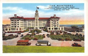 North Asbury Park, NJ New Jersey THE MONTEREY HOTEL Buses~Cars ca1920's Postcard