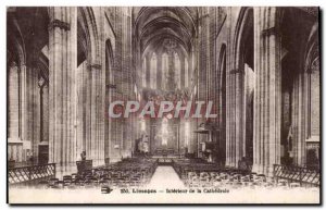 Limoges - Interior of the Cathedral - Old Postcard