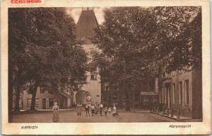 Netherlands Kampen Koornmarkt Vintage Postcard 01.45