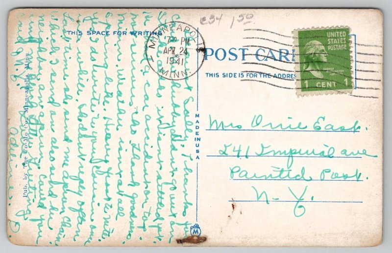 Minneapolis Municipal River Terminal Minnesota Postcard E36