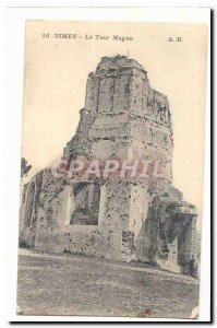 Old Postcard Nimes La Tour Magne