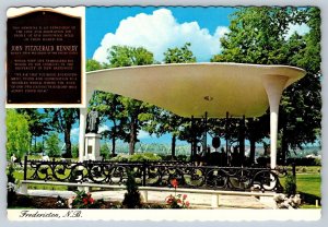 John Fitzgerald Kennedy Memorial, Fredericton, New Brunswick, Chrome Postcard