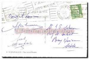 Postcard Old Saint Jean De Luz View Towards Ciboure