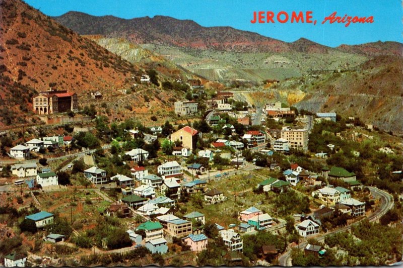 Arizona Jerome Panoramic View Of Ghost City