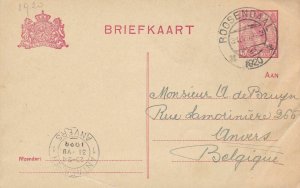 Netherlands 1920 Roosendaal Cancel Post Card to Antwerp, Belgium  Ref 45582 