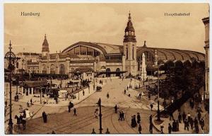 Hamburg Hauptbahnhof - Train Station Germany - 1910s