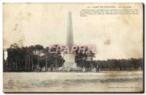 Old Postcard Chalons Camp De La Pyramide Velo Cycle