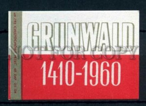 500622 POLAND Grunwald battle Vintage match label