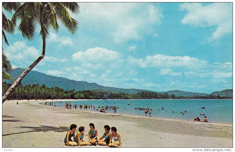 Beach Shore, El Yunque Mountain, LIQUILLO BEACH, Puerto Rico, 40-60's