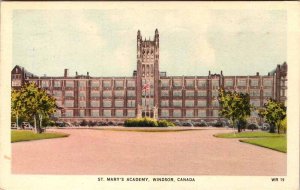 Postcard SCHOOL SCENE Windsor Ontario ON AL1624