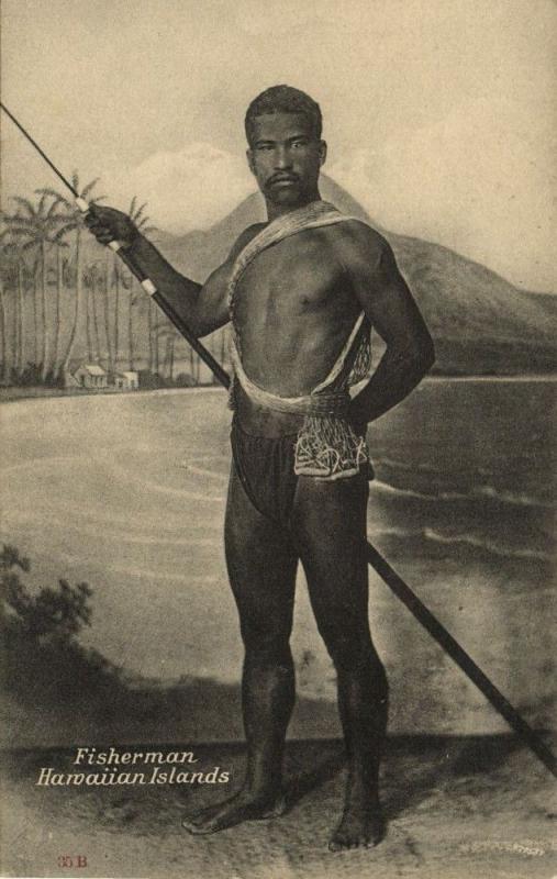 mzle_le on Instagram: ▫️1890 portrait of Hawaiian man spear fishing, Hana,  Maui, Hawai'i Source Bernice P. B…