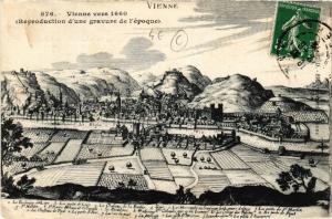 CPA VIENNE - VIENNE vers 1660 - Vue générale (489732)