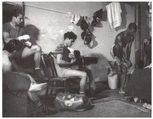Times Square Boxers Boxing Club 1952 Photo Postcard