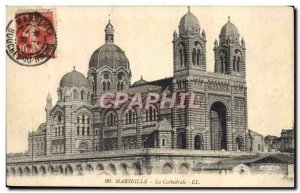 Old Postcard Marseille La Cathedrale