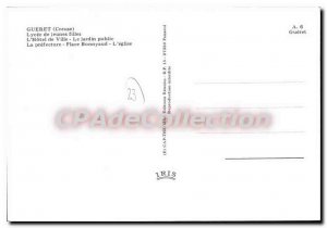 Postcard Modern GUERET lyce girls prefecture