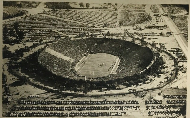Lot 2 1950s Rose Bowl & New Years Game in Pasadena, CA Vintage Postcard