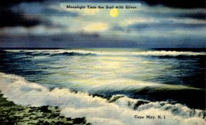 NJ - Cape May. Moonlight on the Surf