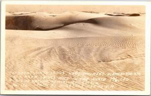 RPPC Great White Sands National Monument Alamogordo NM c1942 Vtg Postcard M06